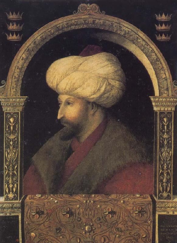 Gentile Bellini Portrait of the Ottoman sultan Mehmed the Conqueror oil painting image